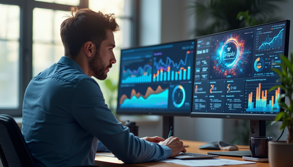 A startup founder analyzing digital marketing metrics like CAC and LTV to optimize growth.